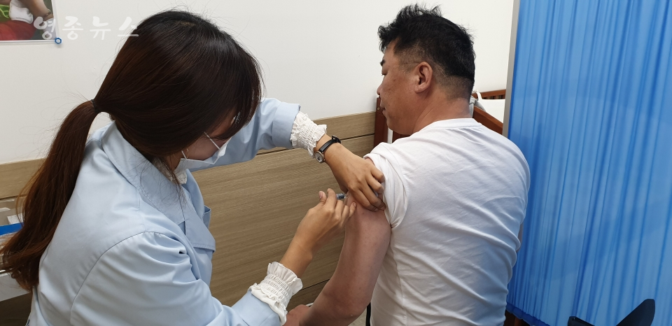 인천공항 검역소 등 AI 대응요원 계절인플루엔자 예방접종